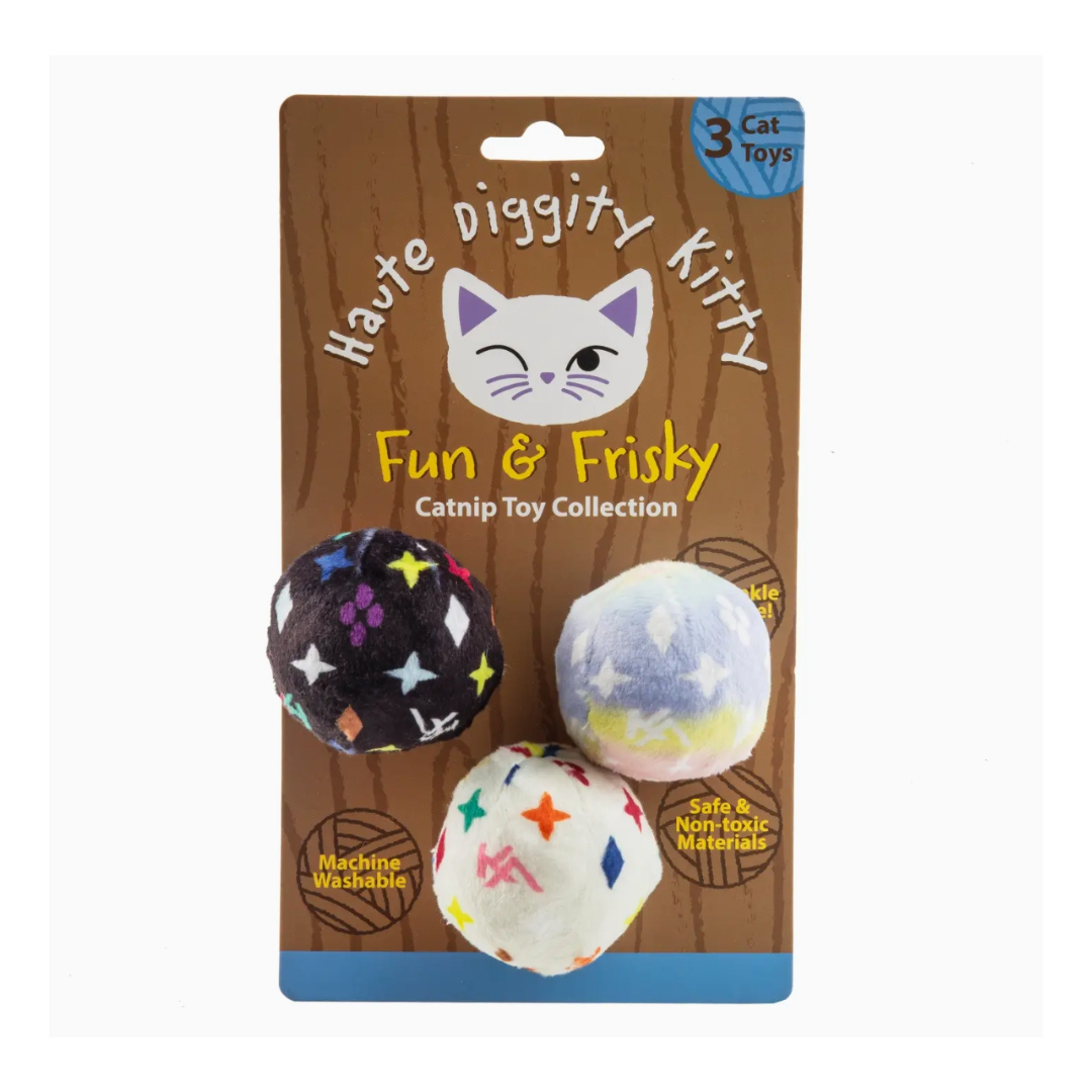 Kitty Vuiton Balls Monogram Cat Toys