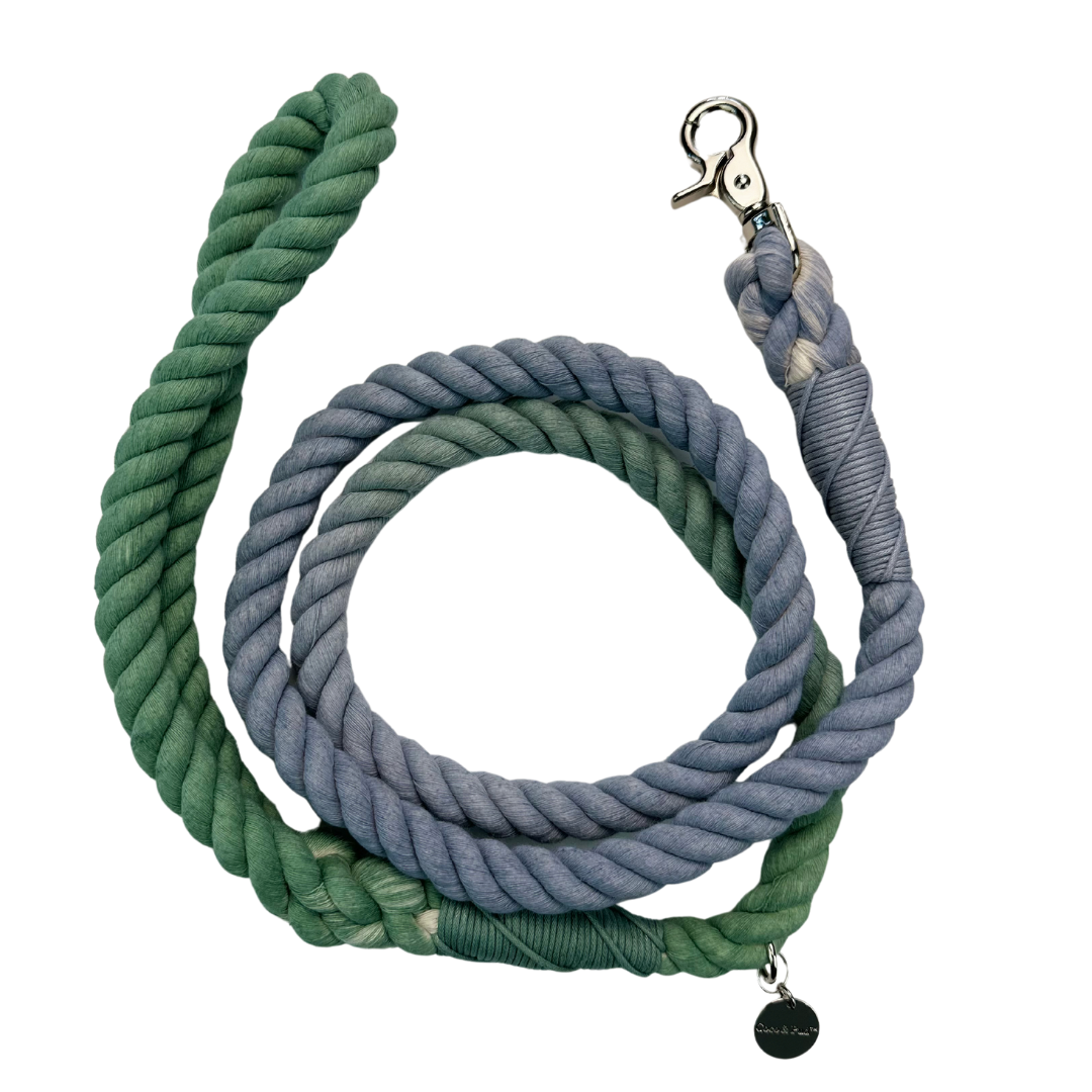 Coco & Pud olive grey rope dog lead