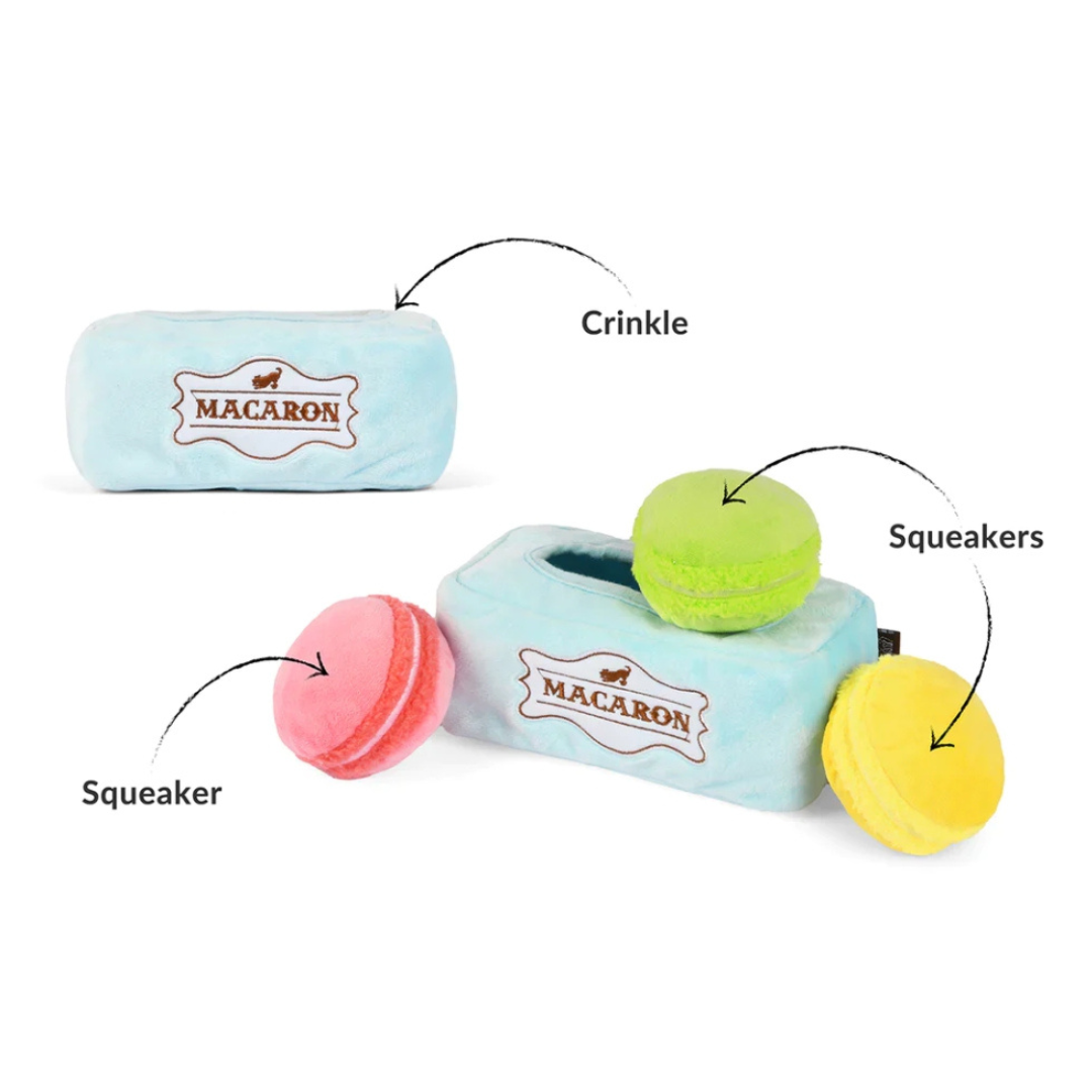 PLAY Pup Cup Cafe Macarons Dog Toy