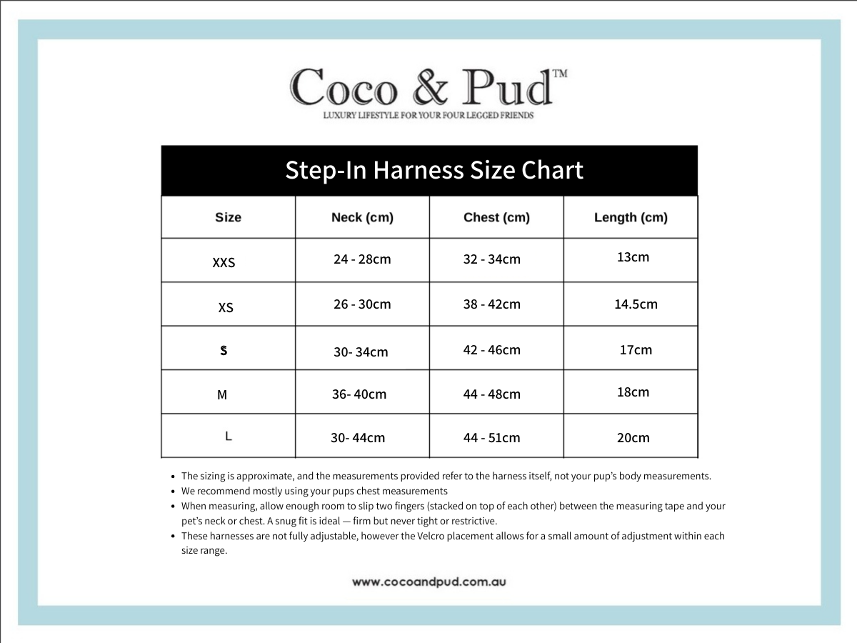 Coco & Pud Essential Pup Step In Dog Harness - Blossom Pink