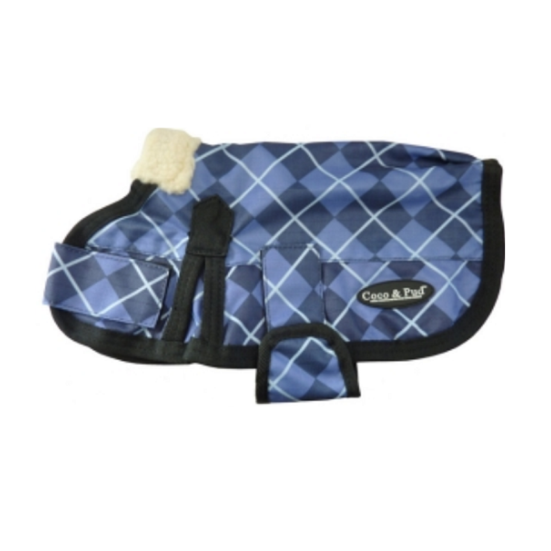 Waterproof Dog Coat 3009 - Pink Check - Coco & Pud