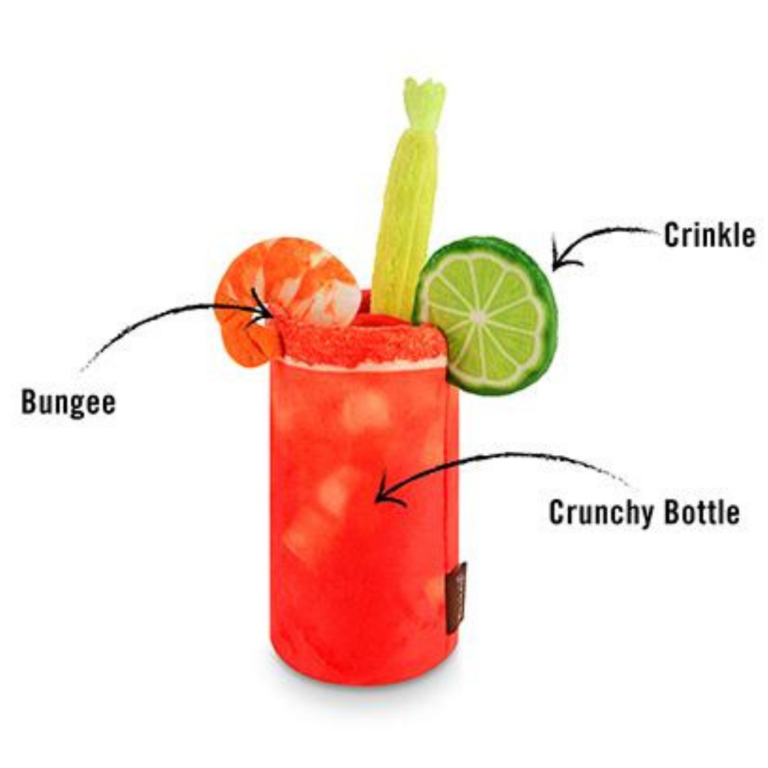 Coco & Pud barking Brunch Buddy Mary Dog Toy diagram