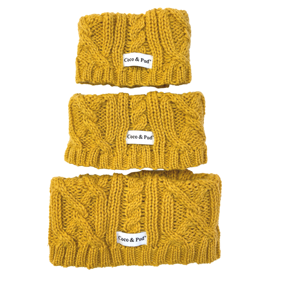 Coco & Pud Coco Cable Dog Snood - 3 sizes