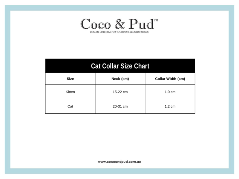 Fox & Friends Cat Safety Collar & Bell