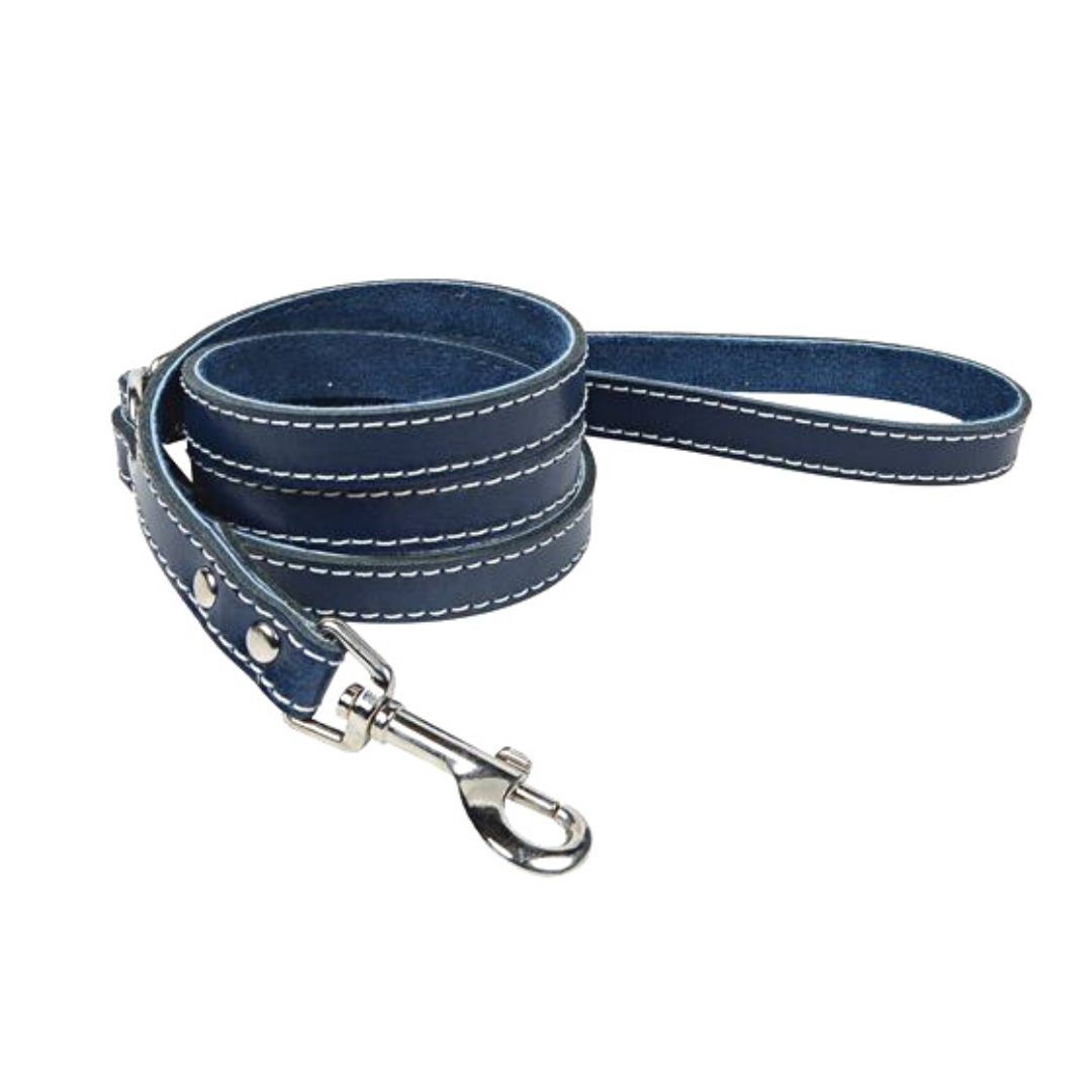 Coco & Pud Dogue Classic Stitch Dog Lead - Navy - Australian made