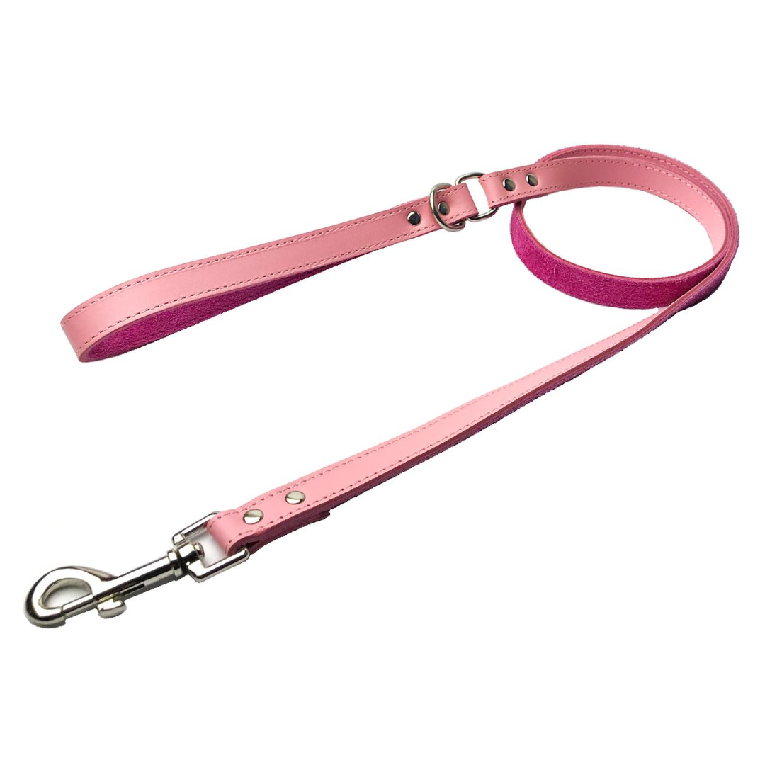 Coco & Pud -Dogue Plain Jane Dog Lead - Pink