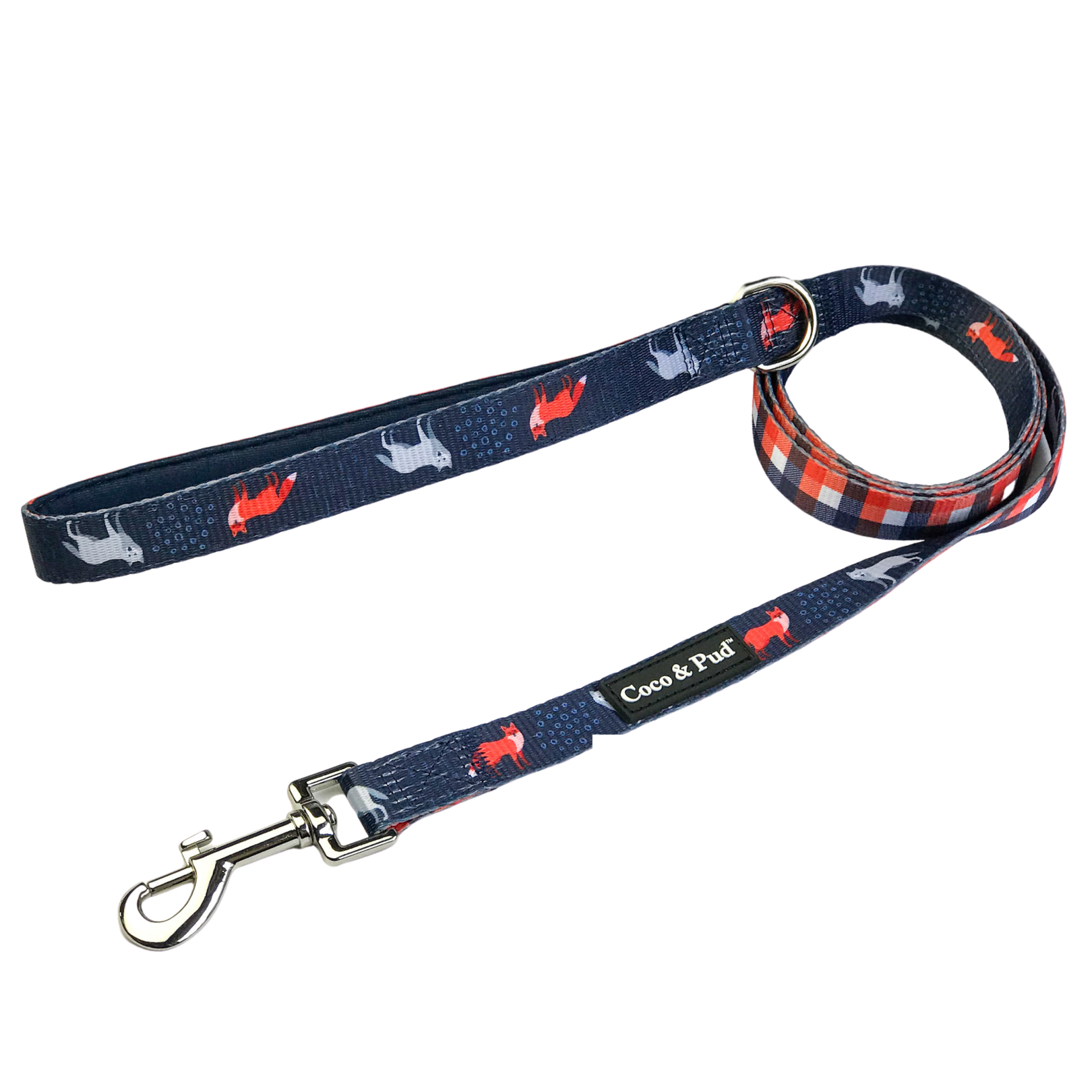 Coco & Pud Fox & Friends Reversible Dog Lead