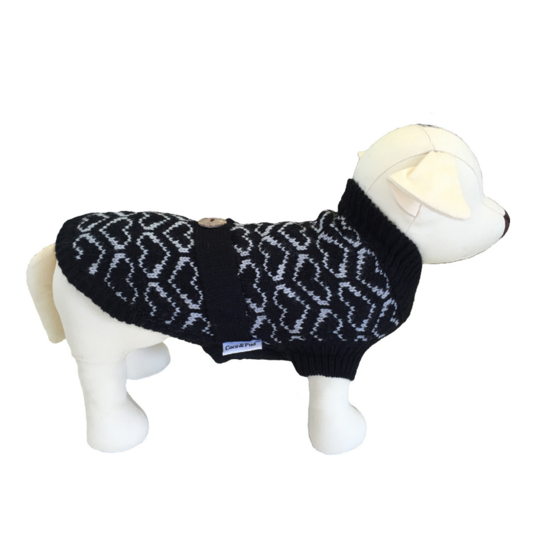 Coco & Pud Heart Dog Sweater - Coco & Pud