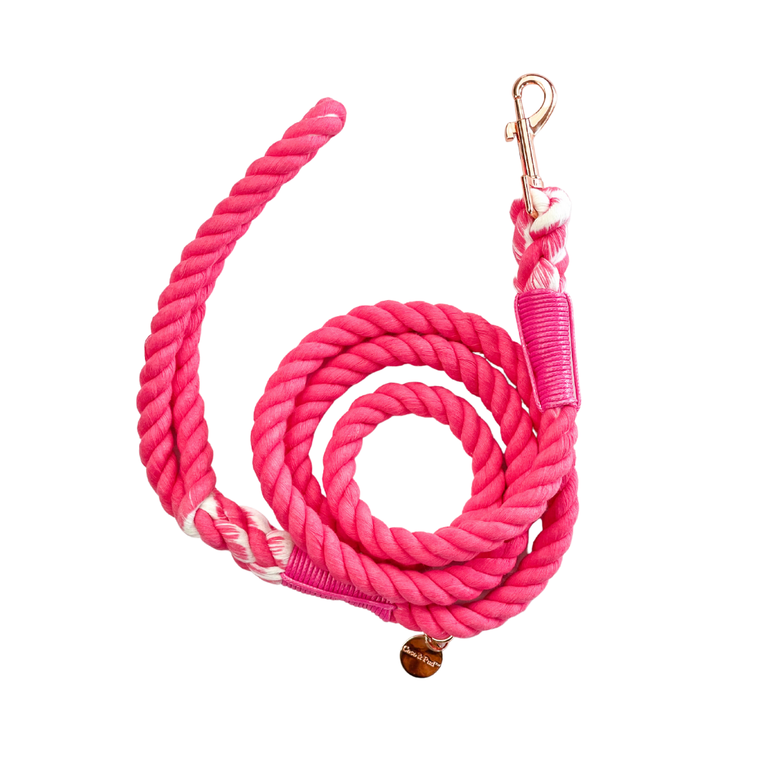 Coco & Pud Peony Rope Dog Lead/ Leash