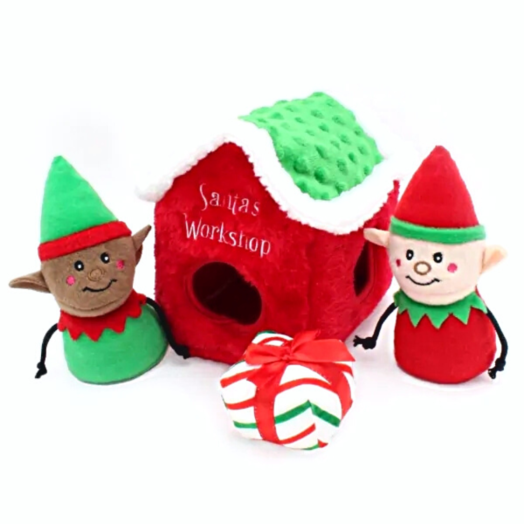 Coco & Pud Santa's Workshop Interactive Christmas Dog Toy - Zippy Paws
