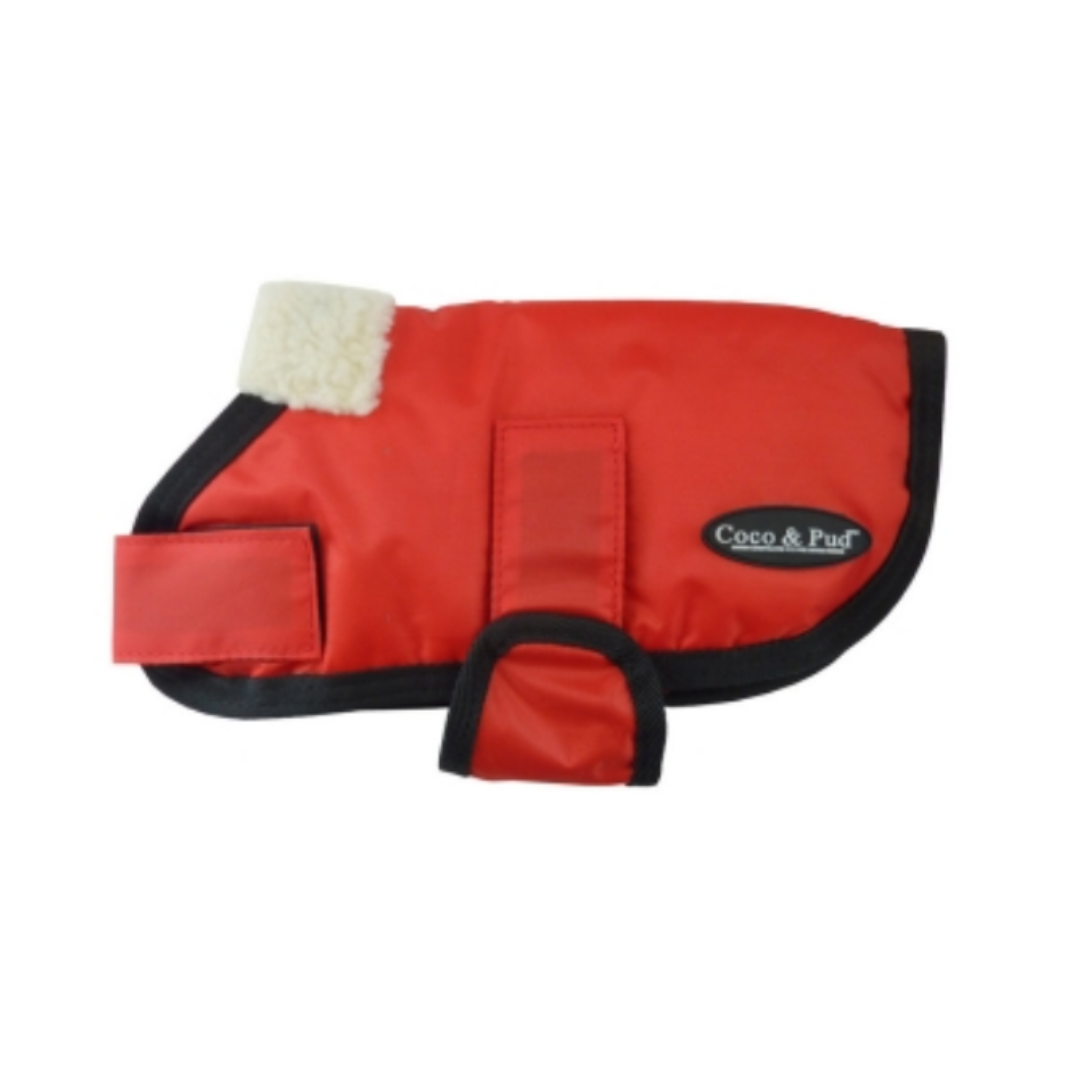 Waterproof Dog Coat 3008-B Red (For Big Dogs) - Coco & Pud