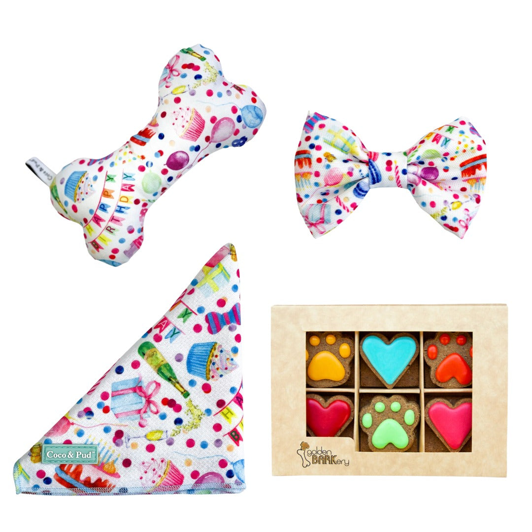 Coco & Pud Pawsome Party Mini Dog Birthday Hamper